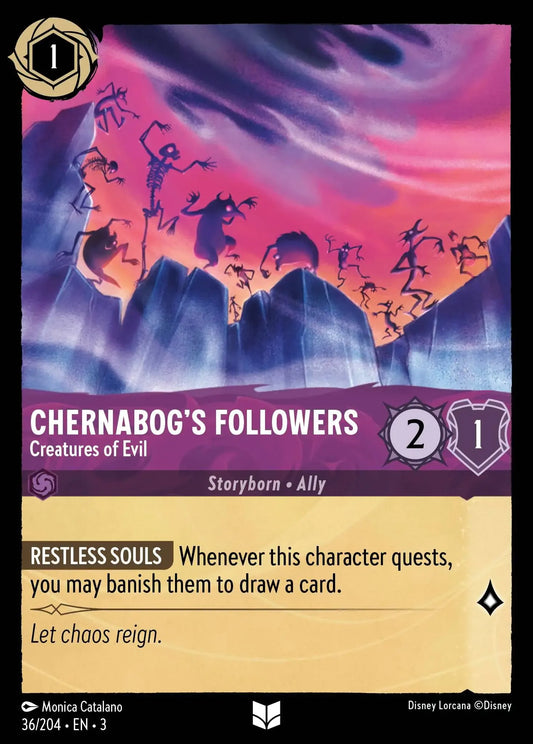 36/204 - Chernabog's Followers - Creatures of Evil - Uncommon