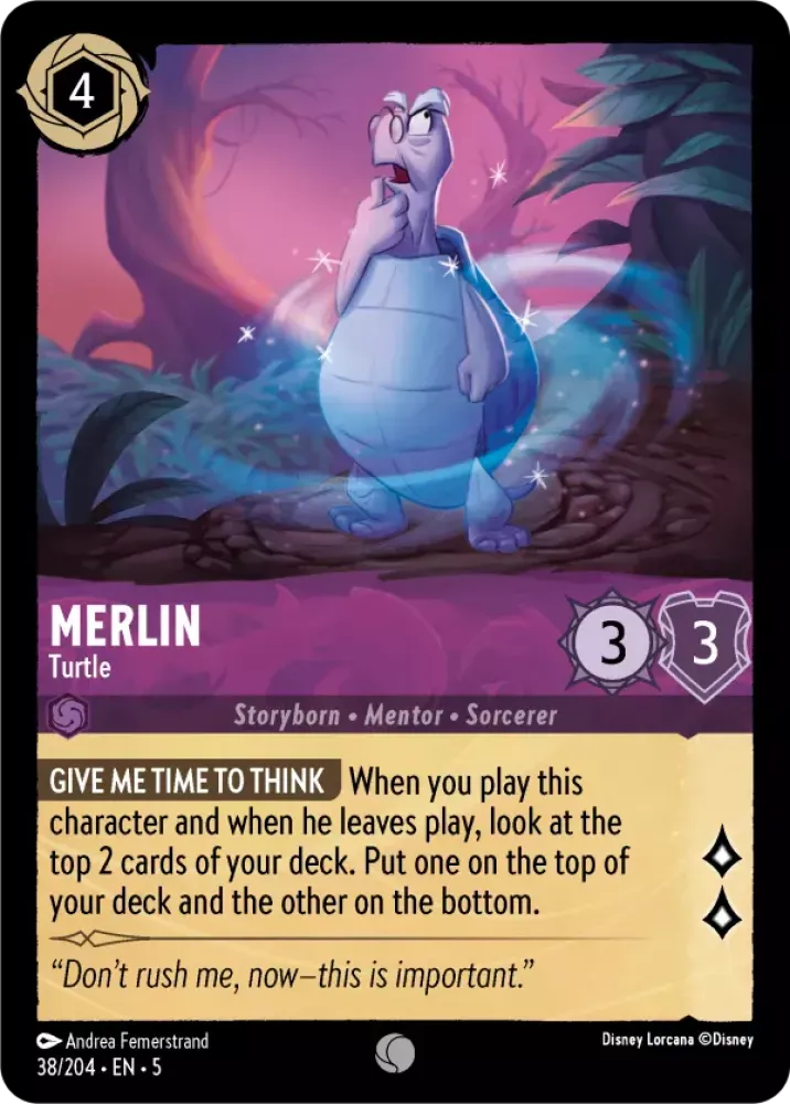 38/204 - Merlin - Turtle - COMMON COLD FOIL