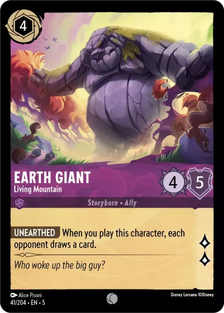 41/204 - Earth Giant - Living Mountain - COMMON COLD FOIL