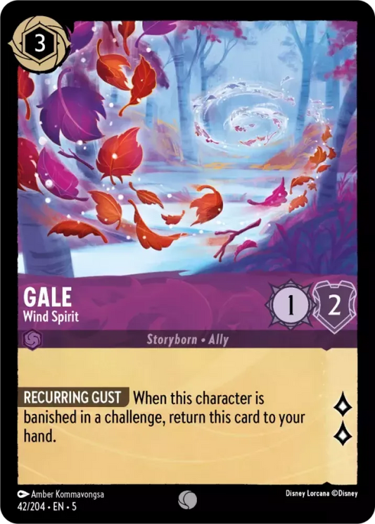 42/204 - Gale - Wind Spirit - COMMON COLD FOIL