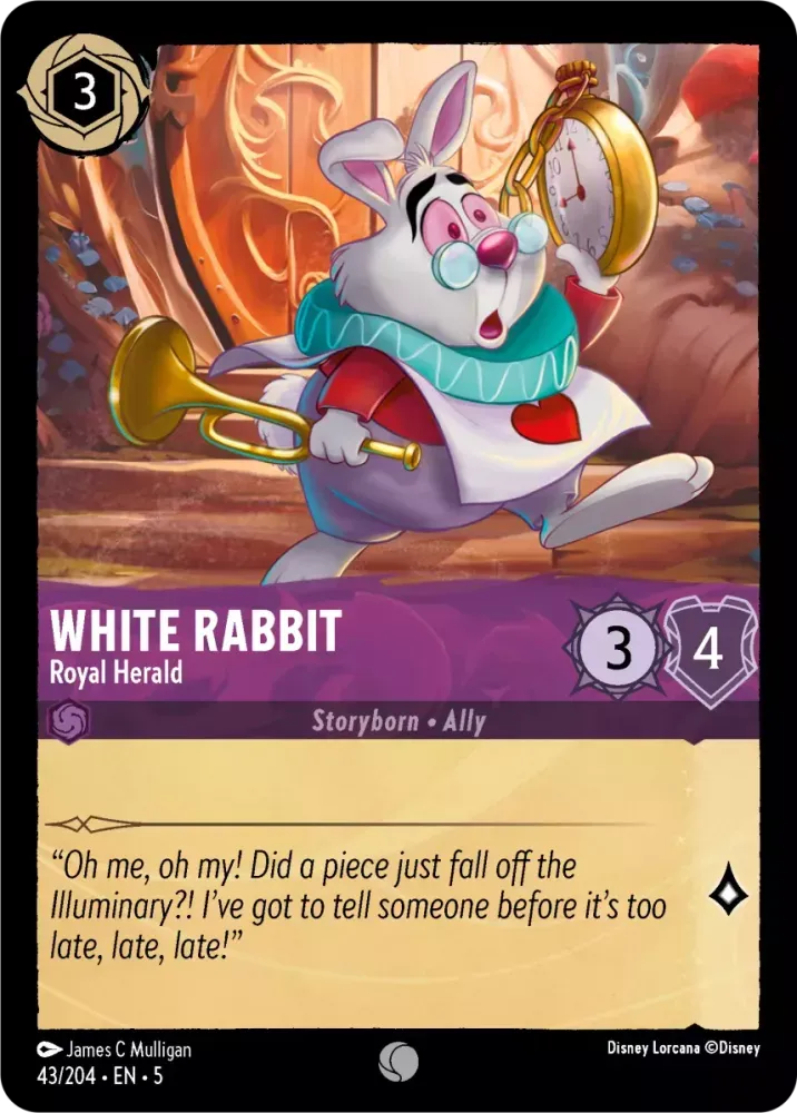 43/204 - White Rabbit - Royal Herald - COMMON COLD FOIL