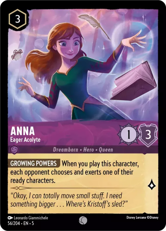 56/204 - Anna - Eager Acolyte - COMMON COLD FOIL