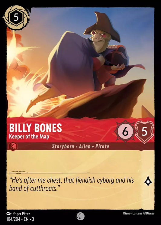 104/204 - Billy Bones - Keeper of the Map - Common COLD FOIL