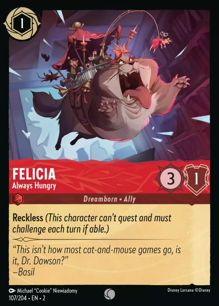 107/204 - Felicia - Always Hungry COLD FOIL