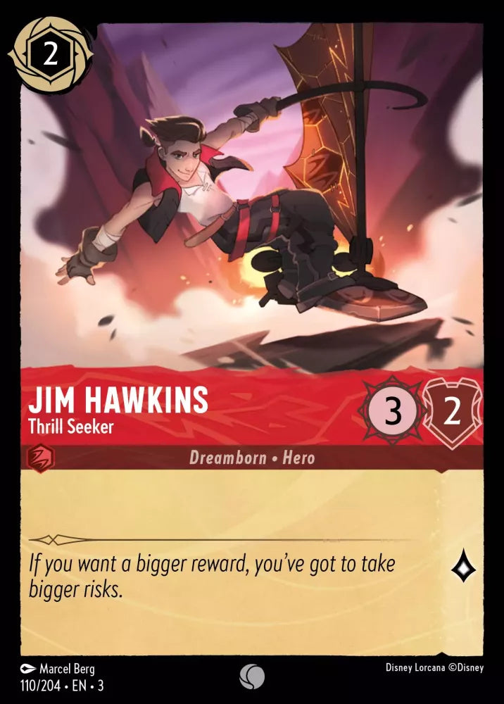 110/204 - Jim Hawkins - Thrill Seeker - Common COLD FOIL