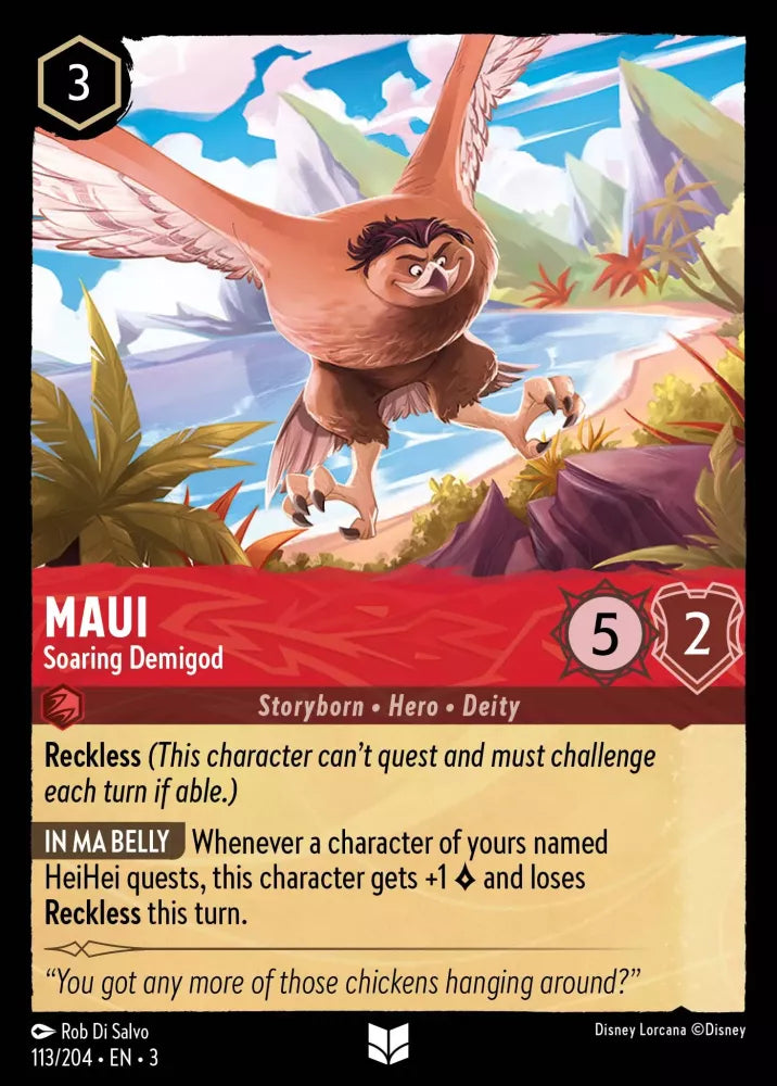 Maui - Soaring Demigod - 113/204 - Uncommon COLD FOIL