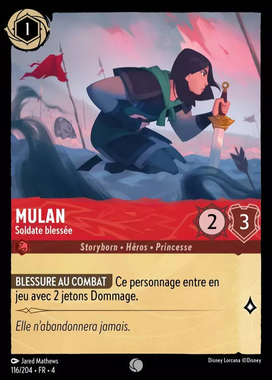 116/204 - Mulan - Injured Soldier - Common Cold Foil