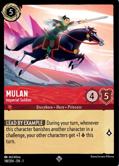 118/204 Mulan - Imperial Soldier -Super Rare