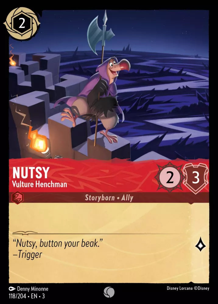 118/204 - Nutsy - Vulture Henchman - Common COLD FOIL