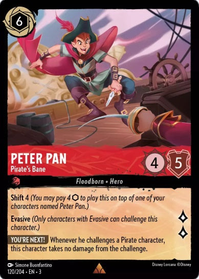 120/204 Peter Pan - Pirate's Bane - Rare