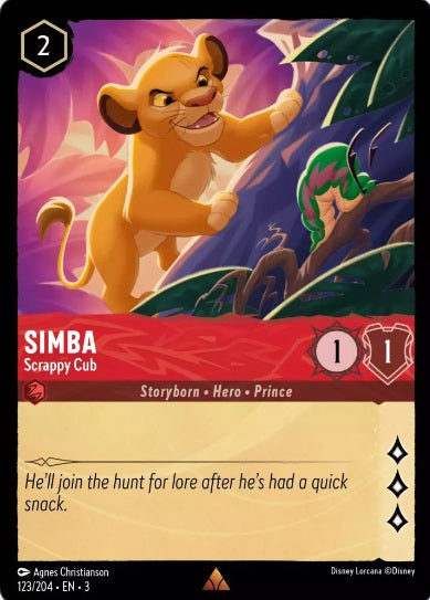 123/204 Simba - Scrappy Cub - Rare