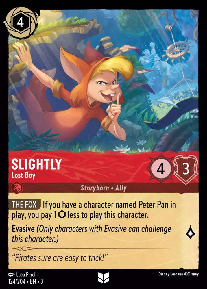 124/204 - Slightly - Lost Boy - Uncommon COLD FOIL