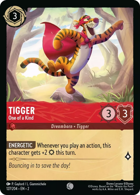 127/204 - Tigger - One of a Kind - COMMON COLD FOIL