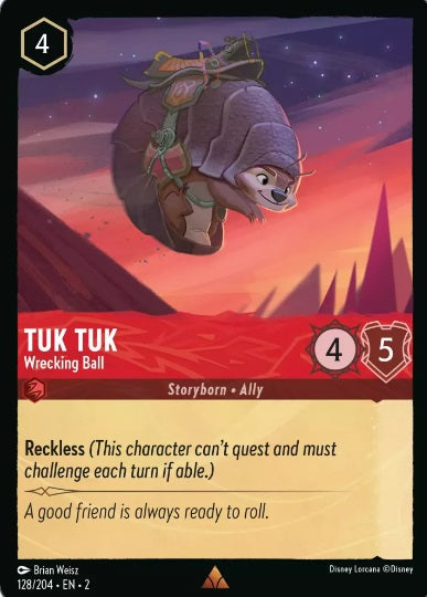 128/204 Tuk Tuk - Wrecking Ball - Rare COLD FOIL