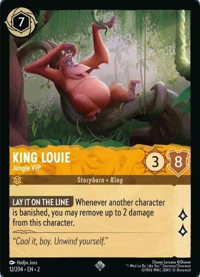 12/204 King Louie - Jungle VIP - Super Rare