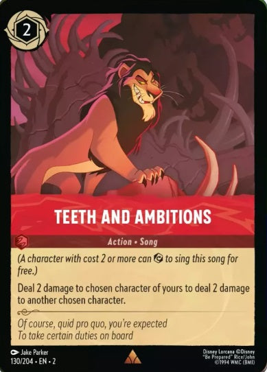 130/204 Teeth and Ambitions - Rare COLD FOIL