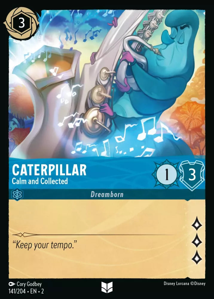 141/204 - Caterpillar - Calm and Collected UNCOMMON COLD FOIL