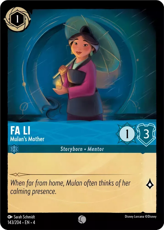 143/204 - Fa Li - Mulan's Mother - Common Cold Foil