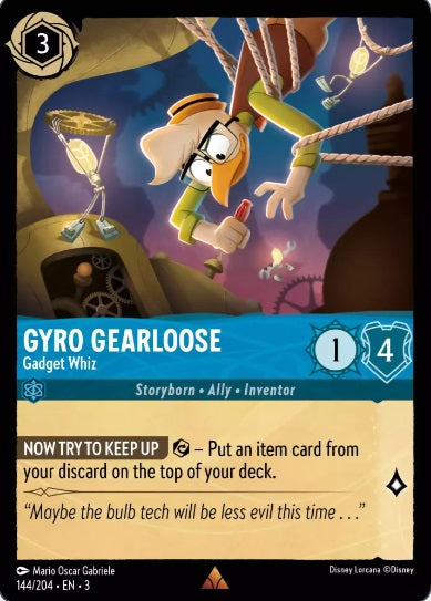 144/204 Gyro Gearloose - Gadget Whiz - Rare