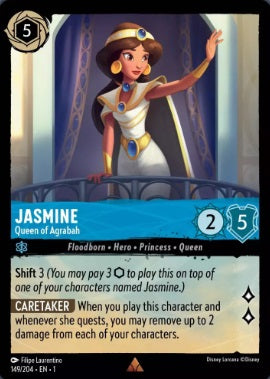 149/204 Jasmine - Queen of Agrabah - Rare