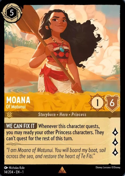 14/204 Moana - Of Motunui - Rare