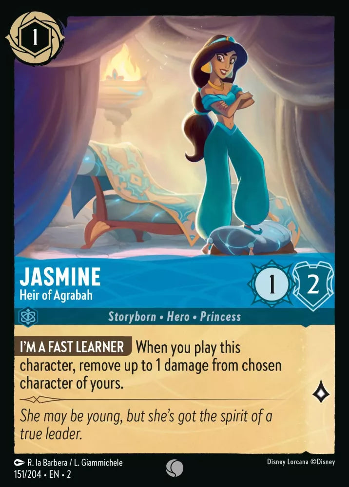 151/204 - Jasmine - Heir of Agrabah COMMON COLD FOIL