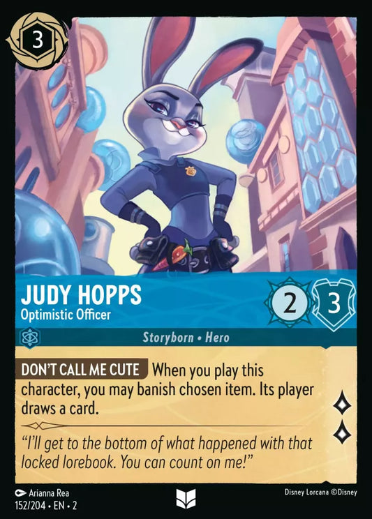 152/204 - Judy Hopps - Optimistic Officer - UNCOMMON COLD FOIL