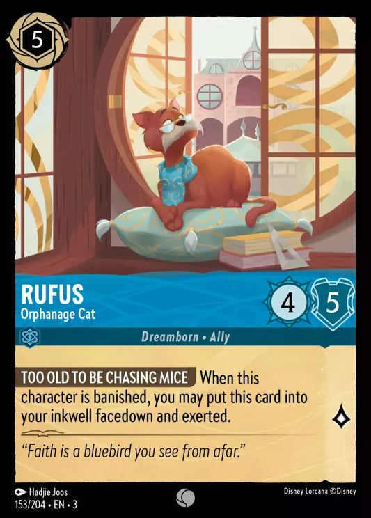 153/204 - Rufus - Orphanage Cat - Common COLD FOIL