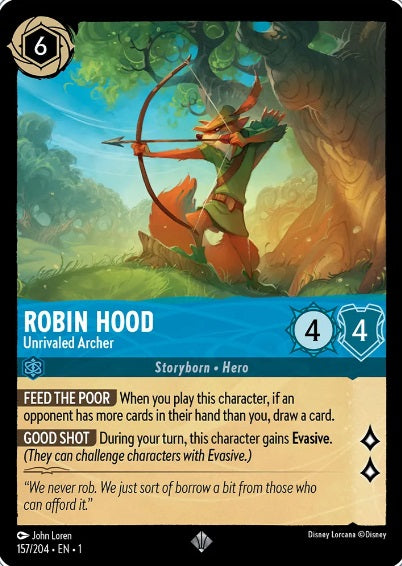 157/204 Robin Hood - Unrivaled Archer - Super Rare