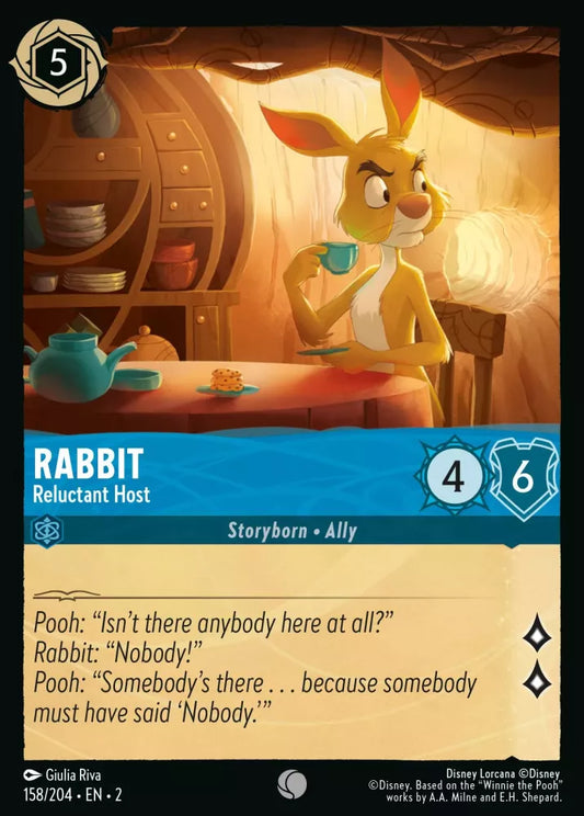 158/204 - Rabbit - Reluctant Host COMMON COLD FOIL