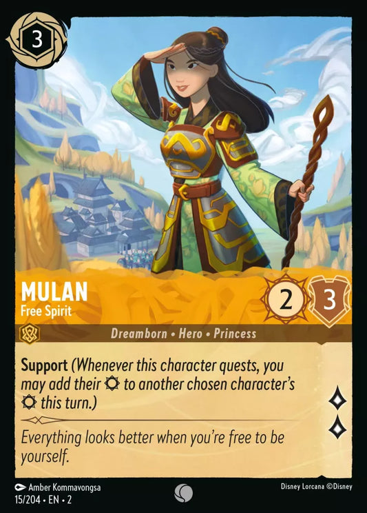 15/204 - Mulan - Free Spirit - COMMON COLD FOIL