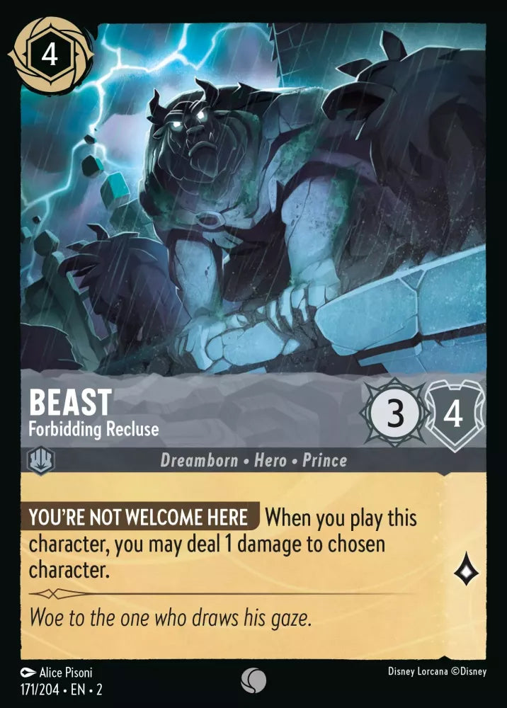 171/204 - Beast - Forbidding Recluse - Common COLD FOIL