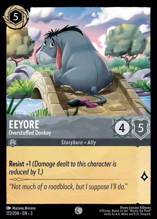 172/204 - Eeyore - Overstuffed Donkey - Common COLD FOIL