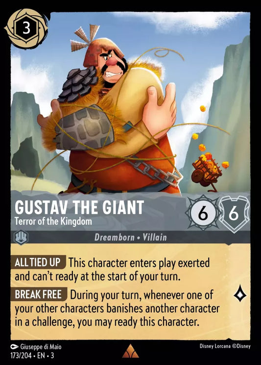 173/204 - Gustav the Giant - Terror of the Kingdom - Rare COLD FOIL