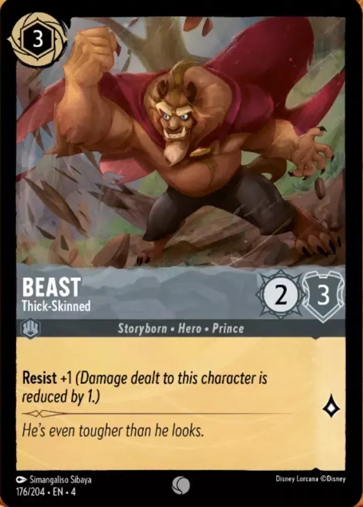 176/204 - Beast - Thick-Skinned - Common COLD FOIL