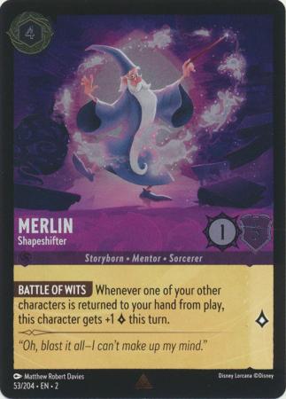 53/204 - Merlin - Shapeshifter - Rare COLD FOIL