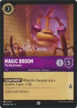 46/204 - Magic Broom - The Big Sweeper - Common Cold Foil