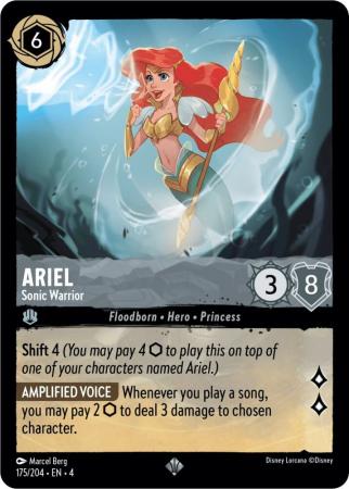 175/204 - Ariel - Sonic Warrior - Super Rare