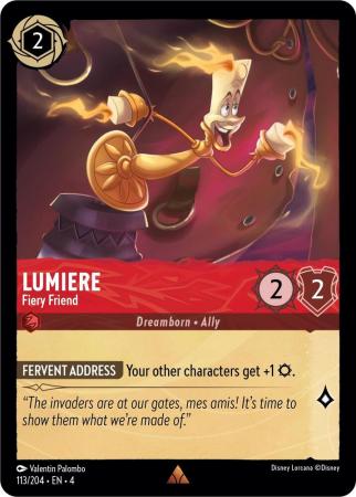 113/204 - Lumiere - Fiery Friend - Rare