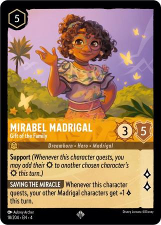 18/204 - Mirabel Madrigal - Gift of the Family - Super Rare