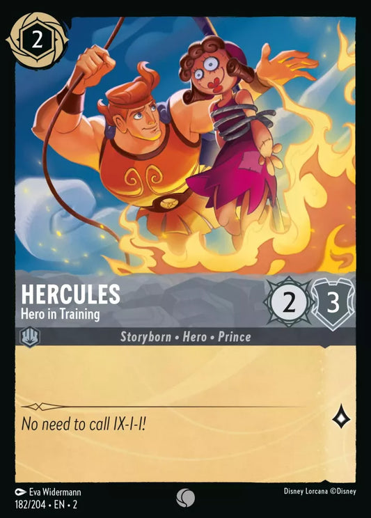 182/204 - Hercules - Hero in Training COMMON COLD FOIL