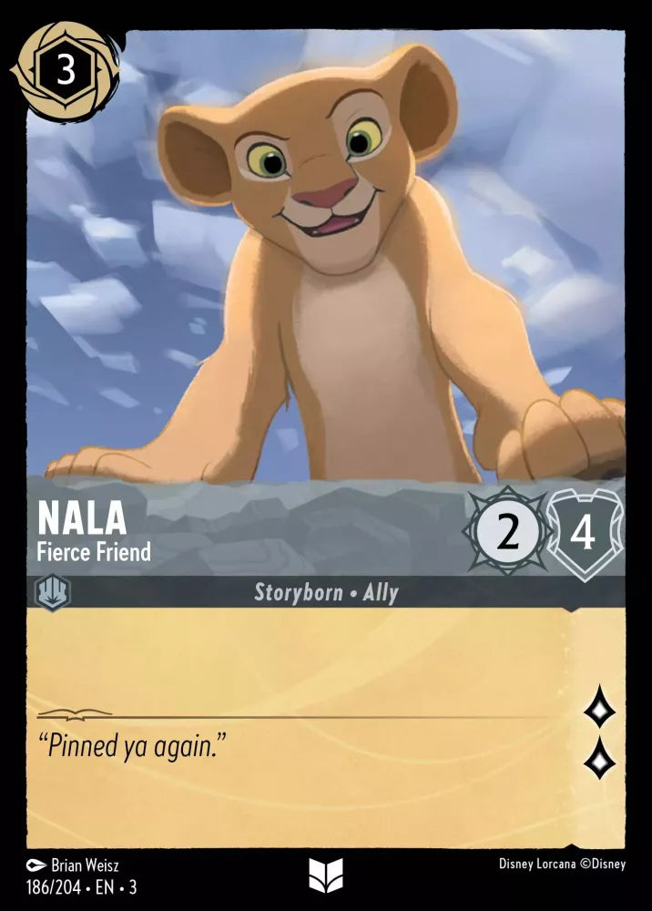 186/204 - Nala - Fierce Friend - Uncommon COLD FOIL