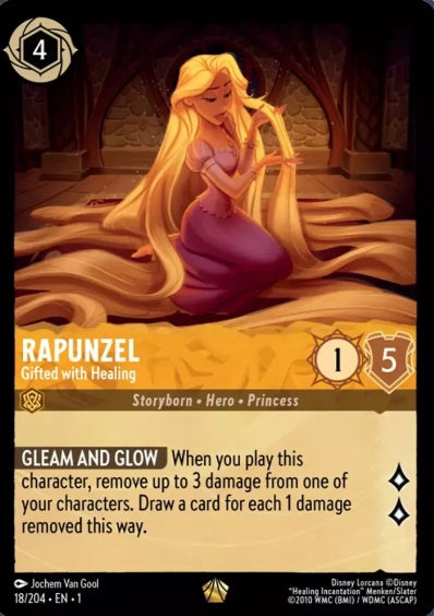 18/204 Rapunzel - Gifted with Healing - Legendary COLD FOIL