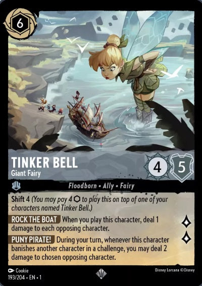 193/204 Tinker Bell - Giant Fairy - Super Rare