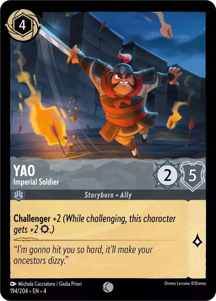 194/204 - Yao - Imperial Soldier - Common Cold Foil