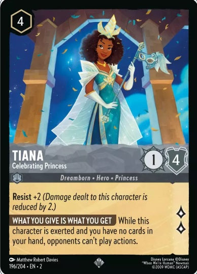 196/204 Tiana - Celebrating Princess - Super Rare