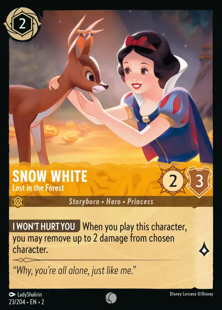 23/204 - Snow White - Lost in the forest - COMMON COLD FOIL