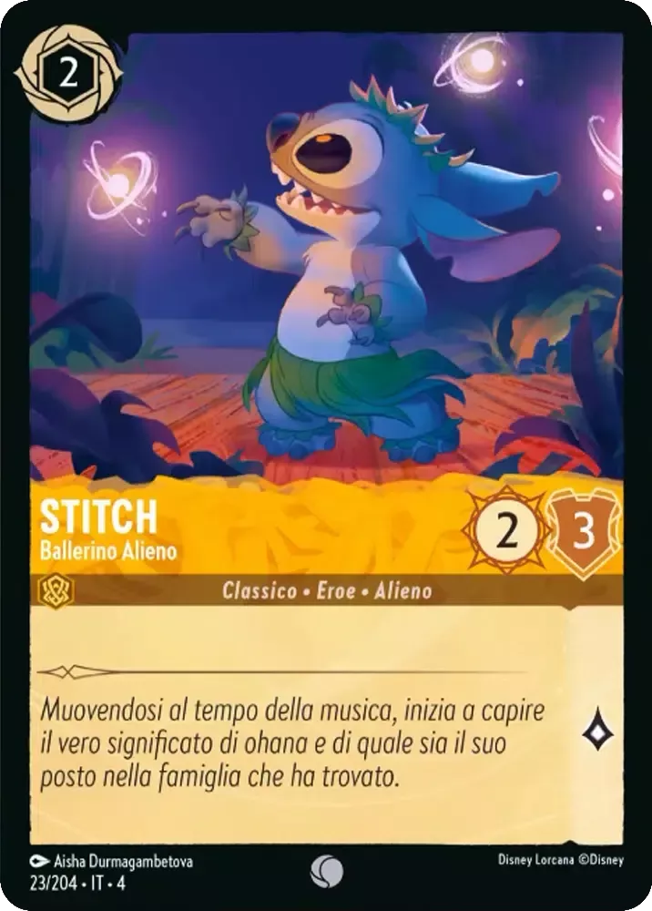 23/204 - Stitch - Alien Dancer - Common Cold Foil