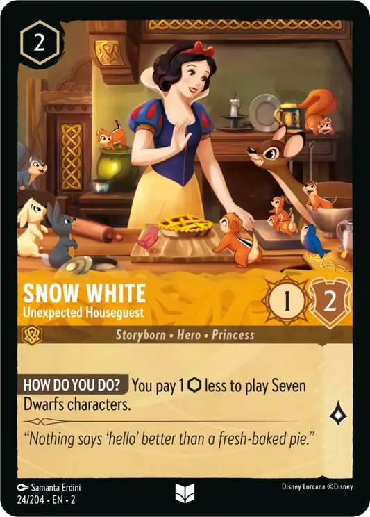 24/204 - Snow White - Unexpected Houseguest - Uncommon COLD FOIL