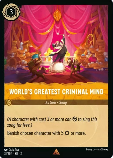 31/204 World's Greatest Criminal Mind - Rare